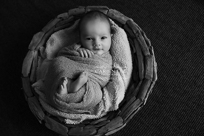Adorable baby girl sleeping peacefully, Bunbury newborn photography