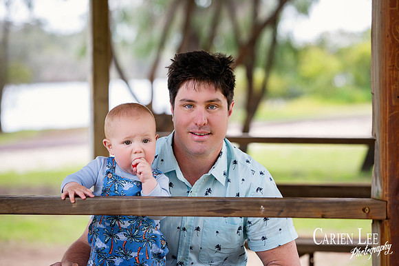 father and son during eaton family session