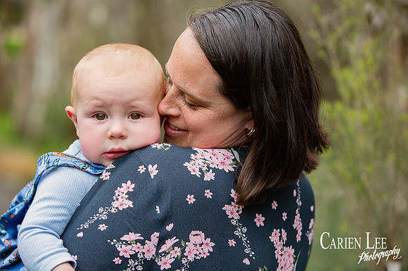 mother and son during a lifestyle family session in Eaton