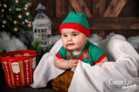 Kids meeting Santa during Bunbury Christmas mini photo session