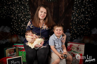 Family Christmas photo with Santa Bunbury