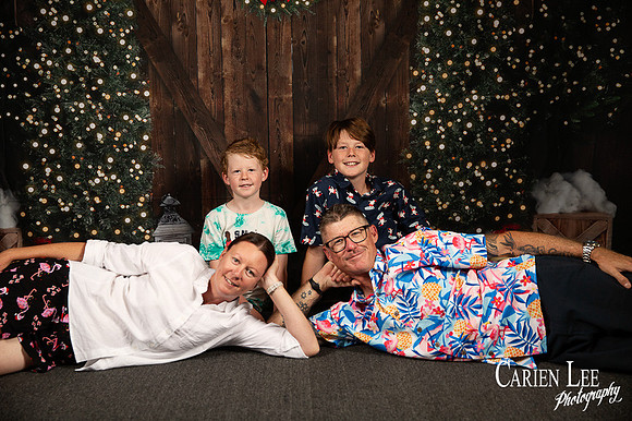 Child sitting on Santa?s lap for Christmas photo Bunbury