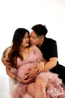 Loving couple expecting their first newborn baby