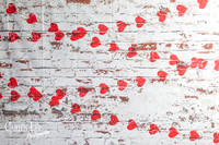 Valentines day lovers photography backdrop setup