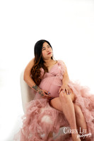 Glamour maternity session for glowing mum to be