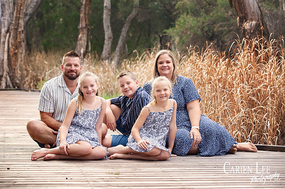 Sunset outdoor family photography in Bunbury with natural light