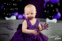 baby smashing birthday cake bunbury studio
