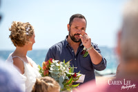 Bride and groom sharing a moment during a Bunbury wedding photographed by Carien Lee Photography
