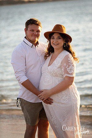 Maternity session on beach near Bunbury