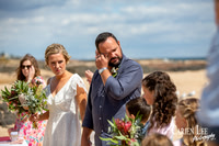 Romantic wedding portrait of a couple in Bunbury by professional wedding photographer Carien Lee.