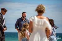 Romantic wedding portrait of a couple in Bunbury by professional wedding photographer Carien Lee.
