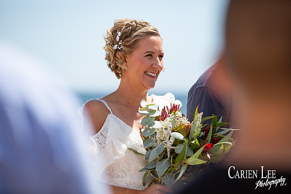 Candid laughter and joy at a Bunbury wedding captured by Carien Lee Photography